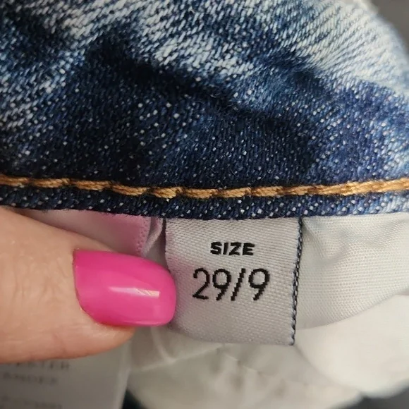 Lovervet By: Vevet "Love At First Sight" Midrise Cropped Jeans Sz.29/9 - Picture 10 of 11